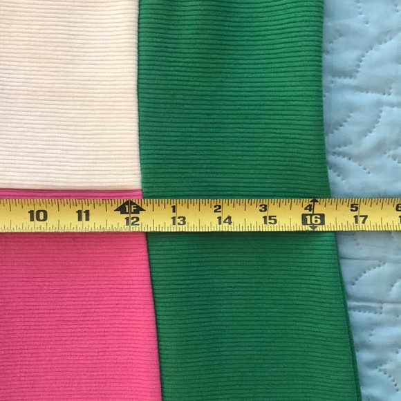 Boden Geraldine Color Block Sleeveless Dress Pink Green White Size 6 - Picture 14 of 15